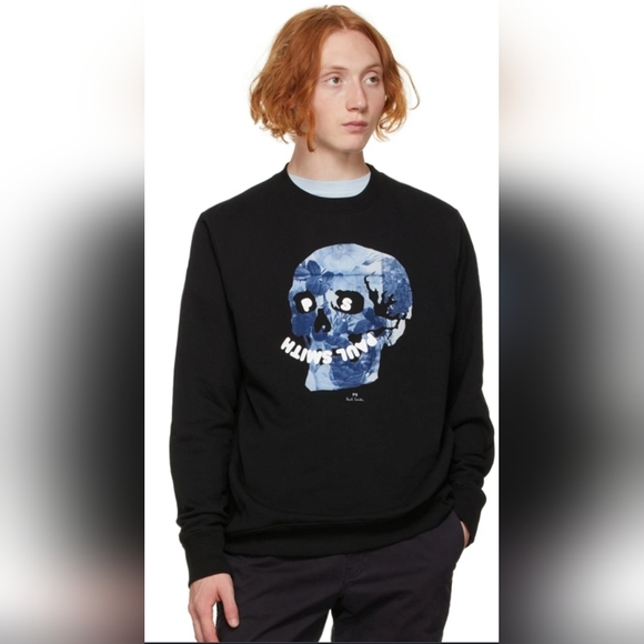 Organic Cotton Paul Smith Skeleton Sweatshirt Skeleton Crew Neck